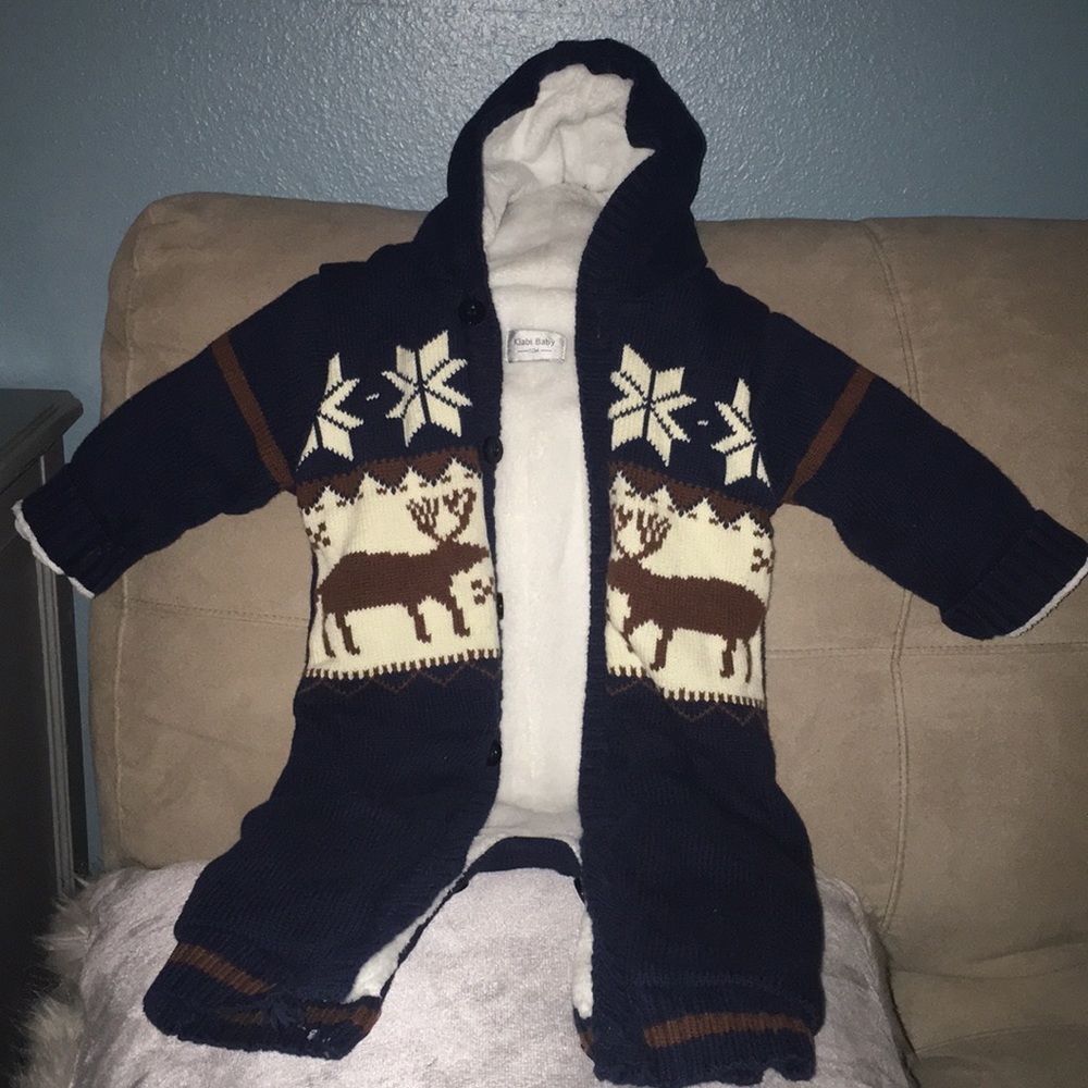 Kiabi baby boy all in one jumper coat